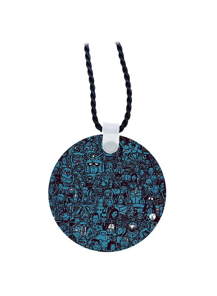 Cartoon Printed Pendant Necklace