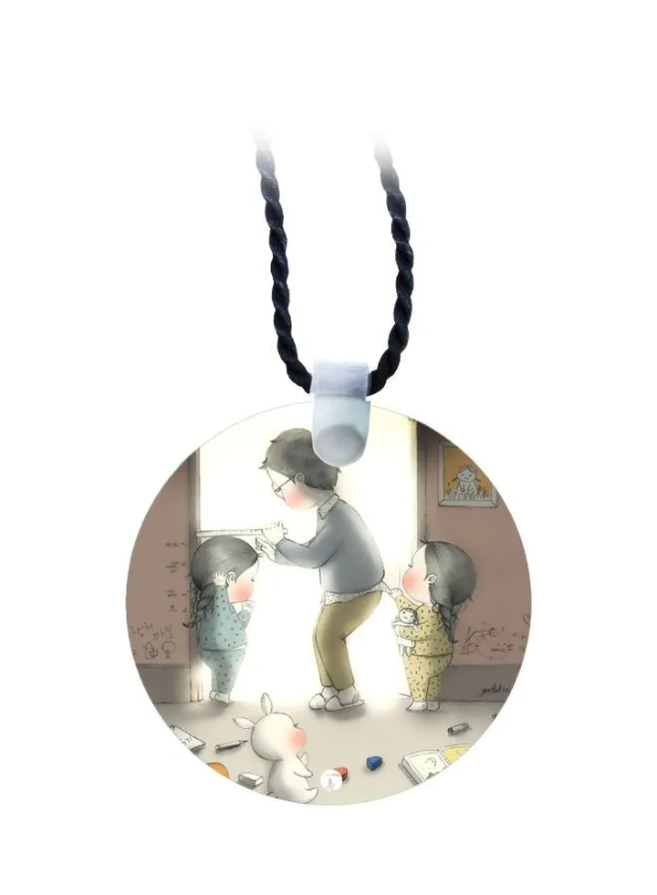 Cartoon Printed Pendant Necklace