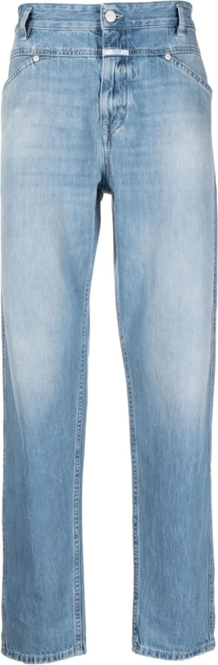 Light-Washed Organic-Cotton Jeans