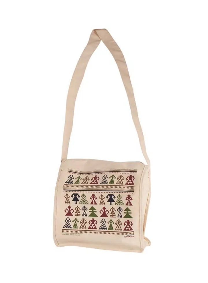 Strap Tote Shoulder Bag Beige