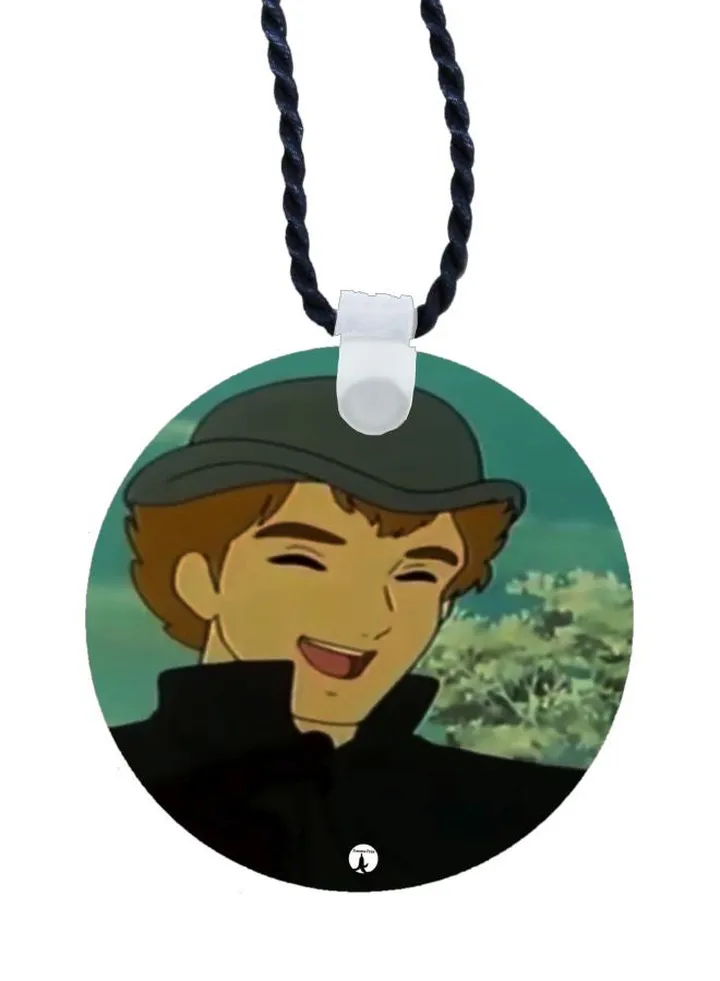 Cartoon Printed Pendant Necklace