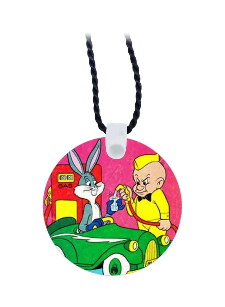 Cartoon Printed Pendant Necklace