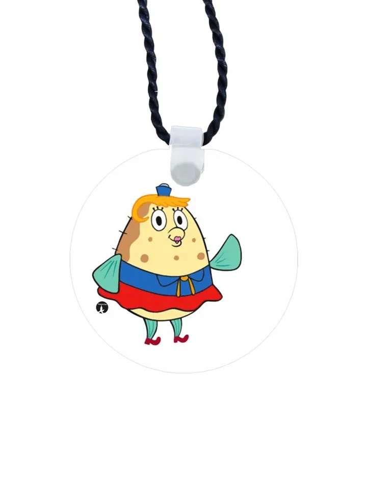 Cartoon Printed Pendant Necklace