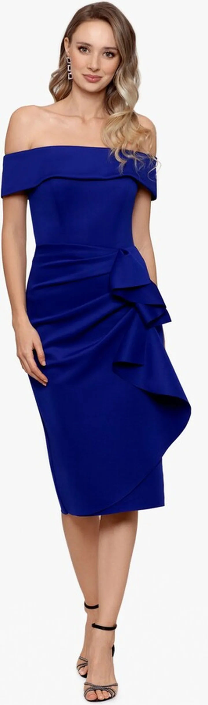 Scuba Ruffle Top Dress