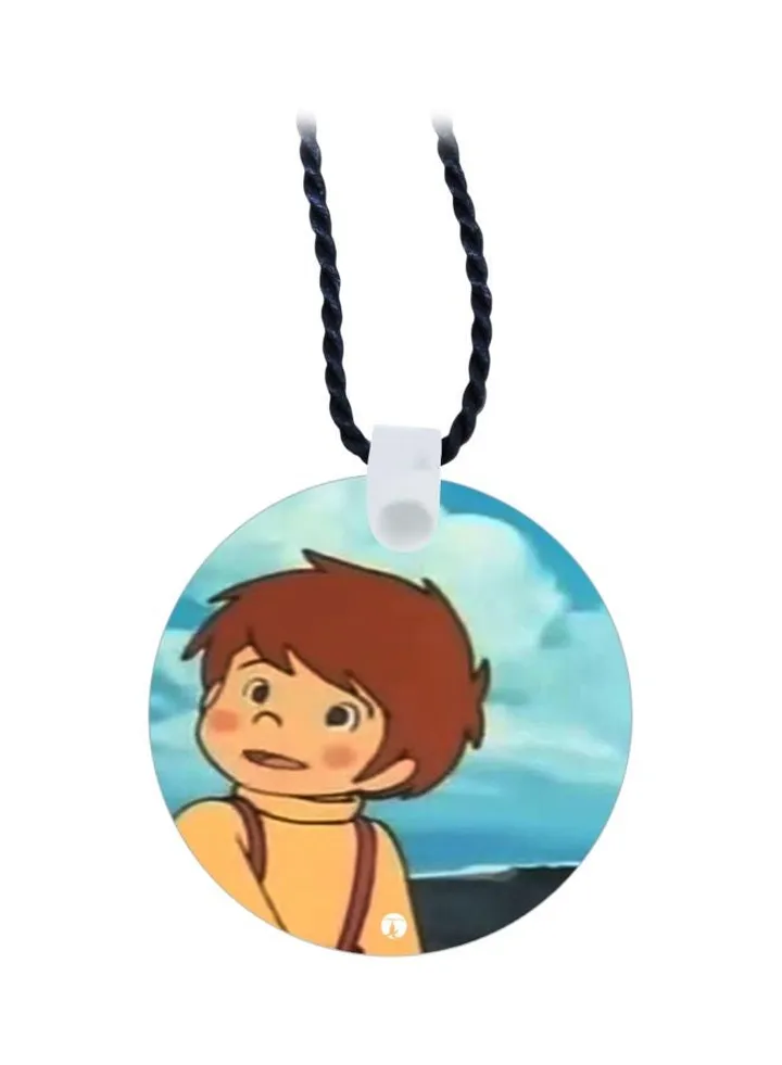 Cartoon Printed Pendant Necklace