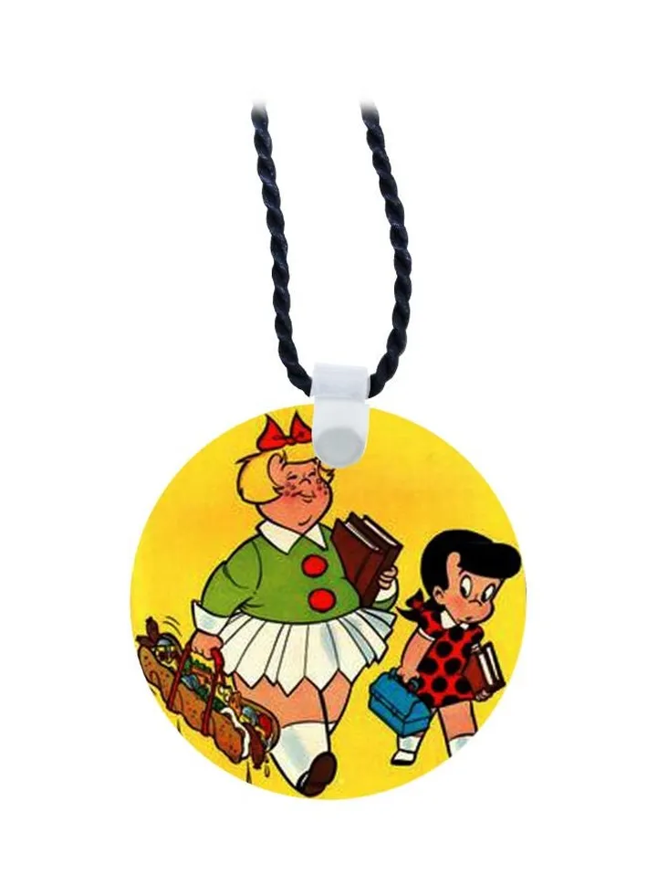 Cartoon Printed Pendant Necklace