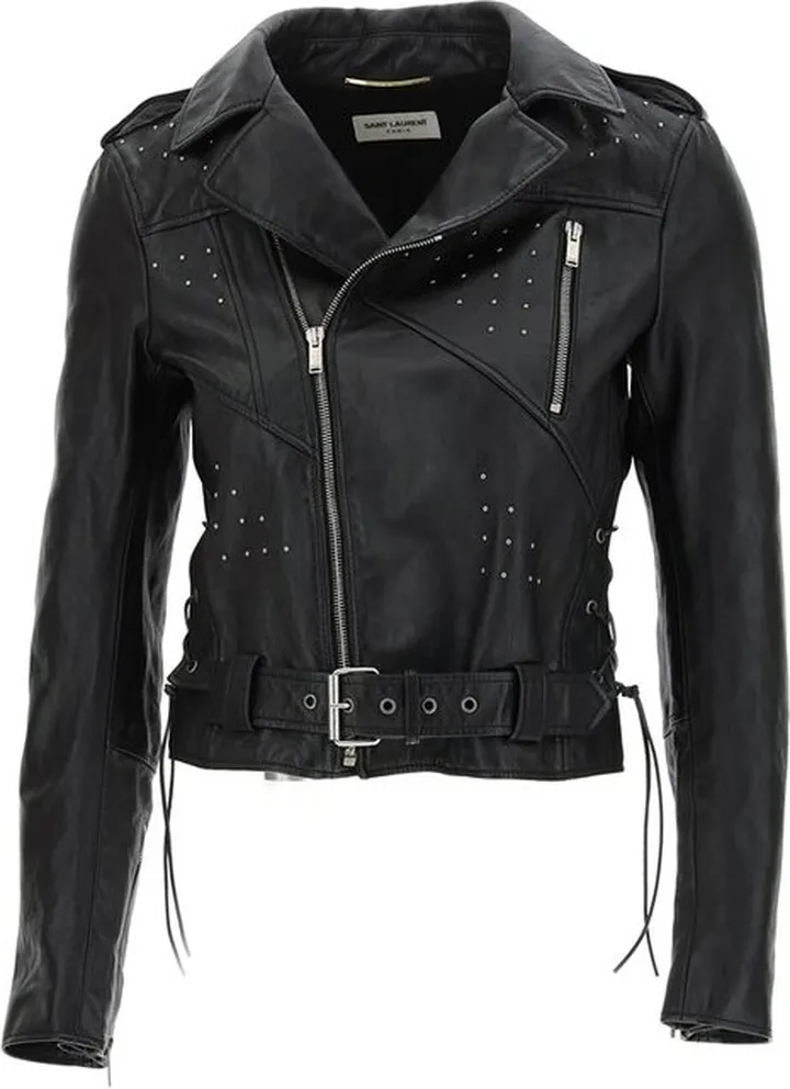 Saint Laurent Zip Detailed Long-Sleeved Jacket