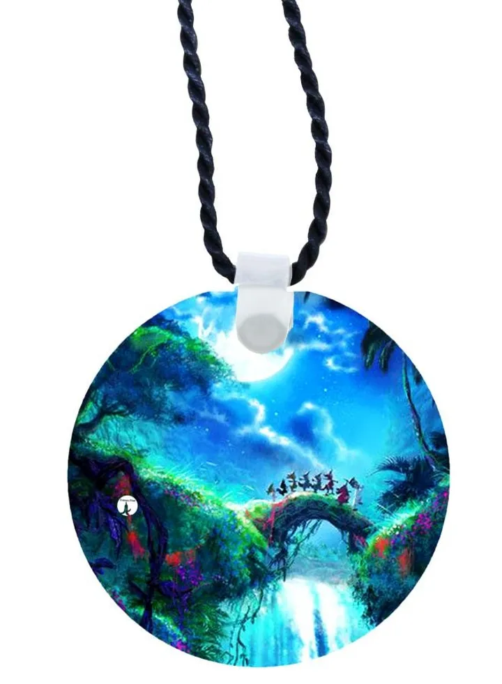 Nature Printed Pendant Necklace