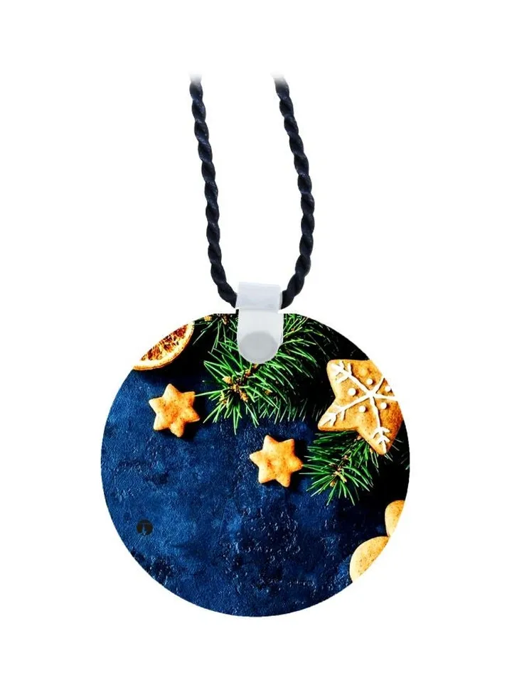 Printed Pendant Necklace
