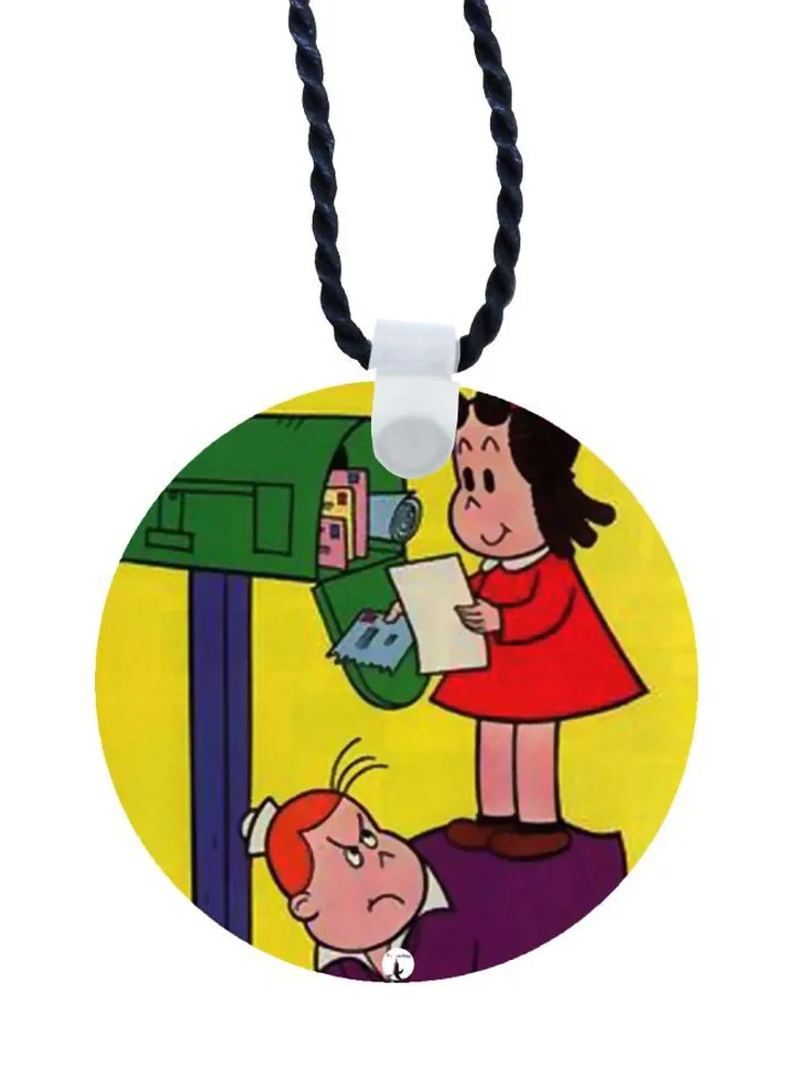 Cartoon Printed Pendant Necklace