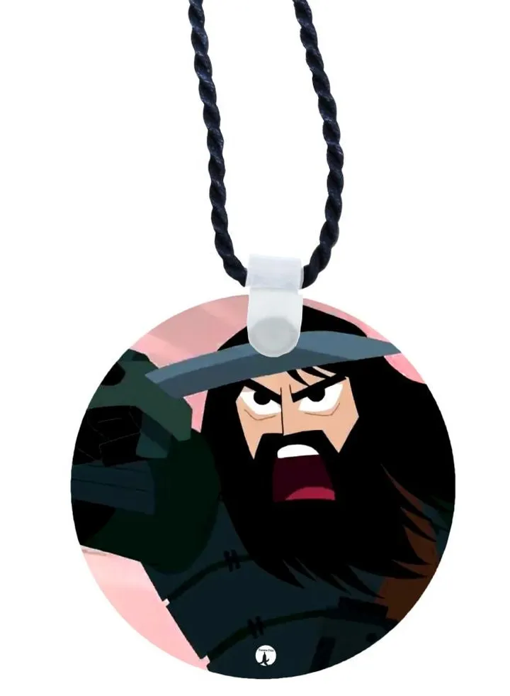 Cartoon Printed Pendant Necklace