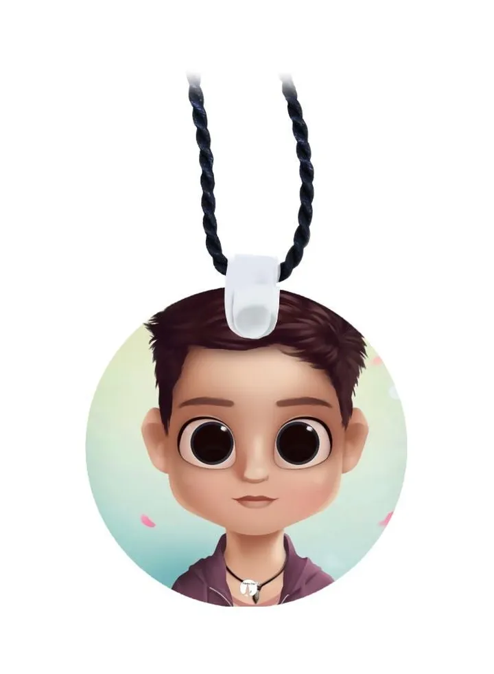 Cartoon Printed Pendant Necklace