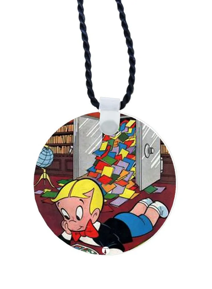 Cartoon Printed Pendant Necklace