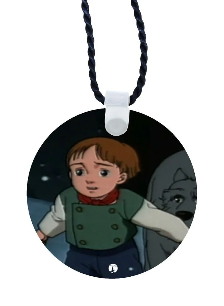 Cartoon Printed Pendant Necklace