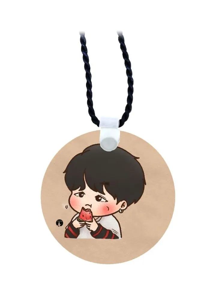 Cartoon Printed Pendant Necklace