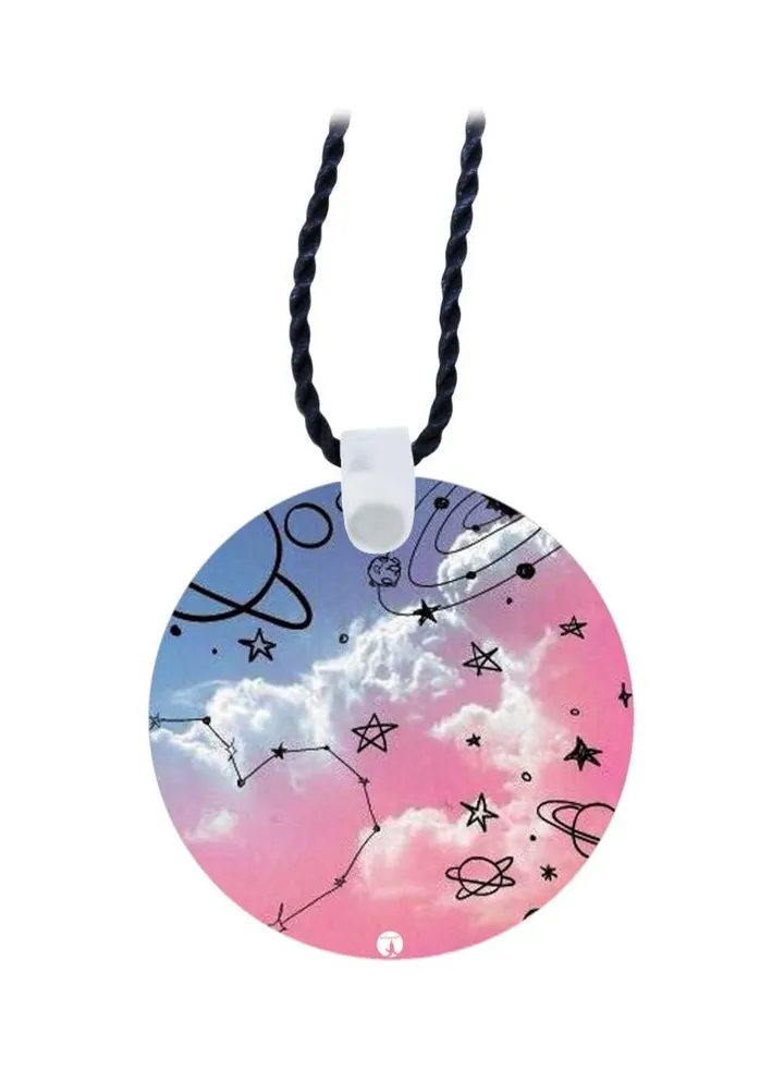 Sky Printed Pendant Necklace