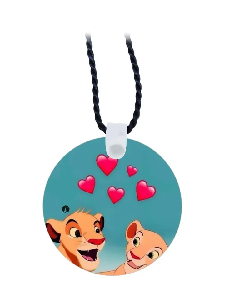 Cartoon Printed Pendant Necklace