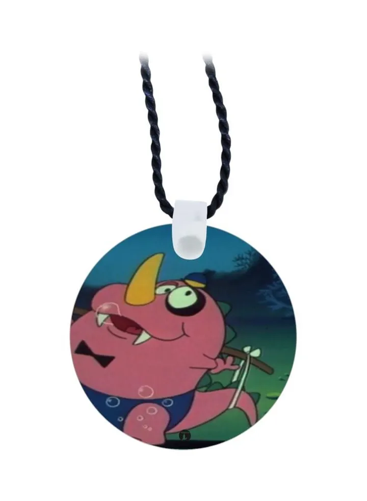 Anime Character Printed Pendant Necklace
