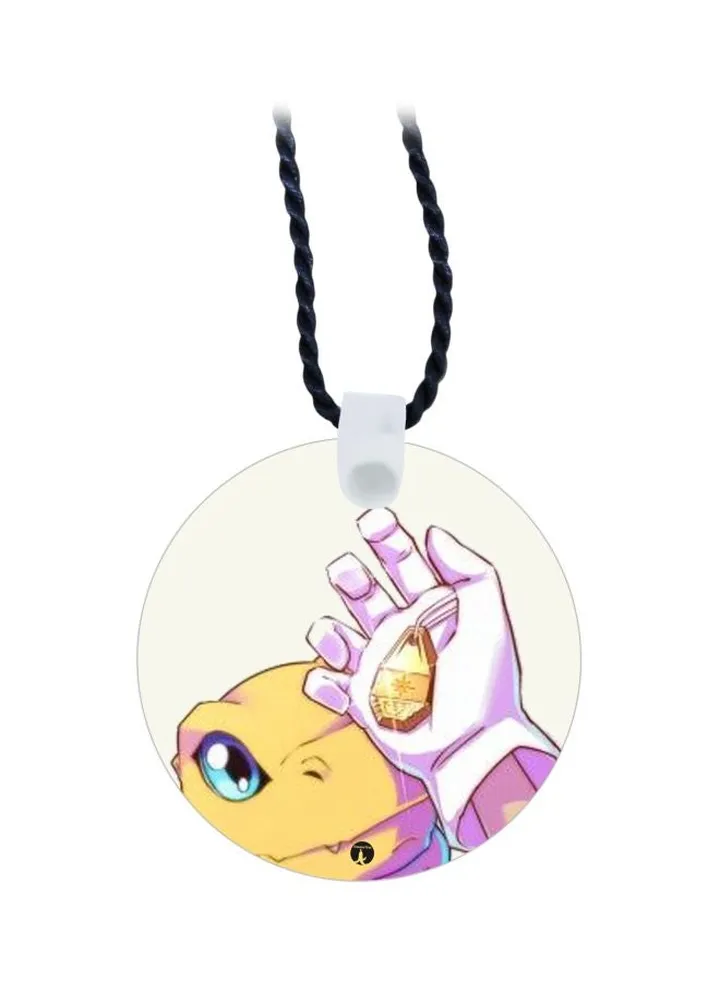 Cartoon Printed Pendant Necklace
