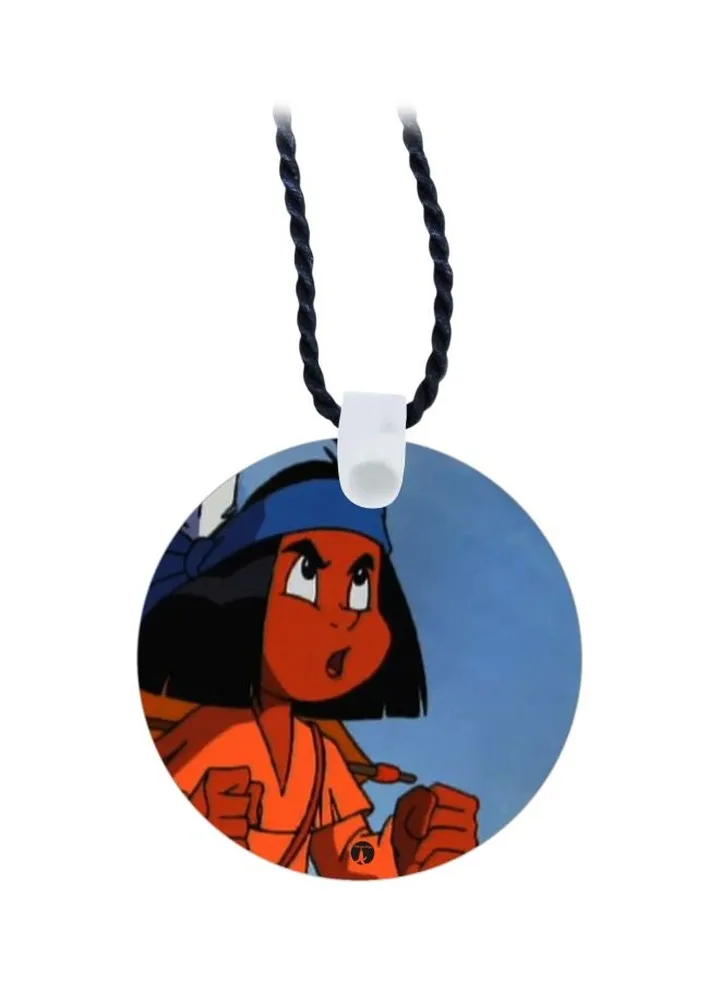 Cartoon Printed Pendant Necklace