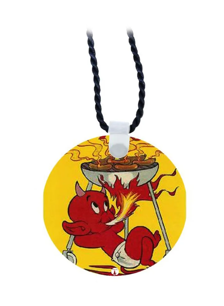 Cartoon Printed Pendant Necklace