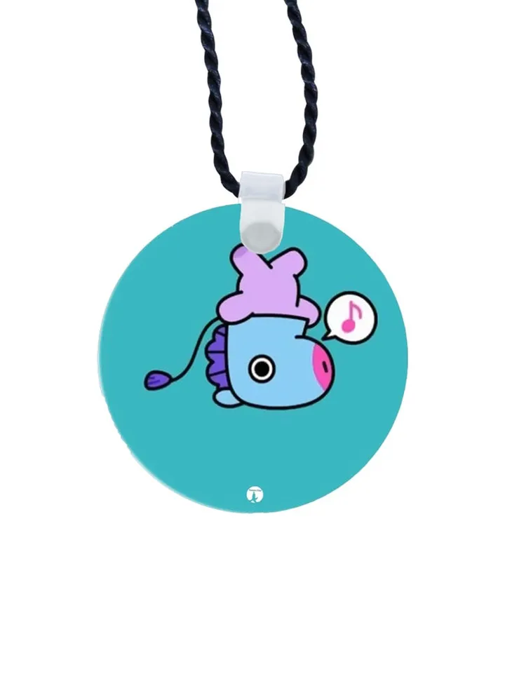 Cartoon Printed Pendant Necklace
