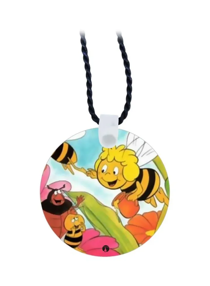 Cartoon Printed Pendant Necklace