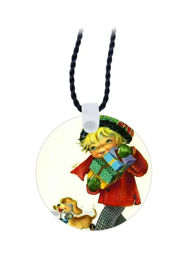 Cartoon Printed Pendant Necklace