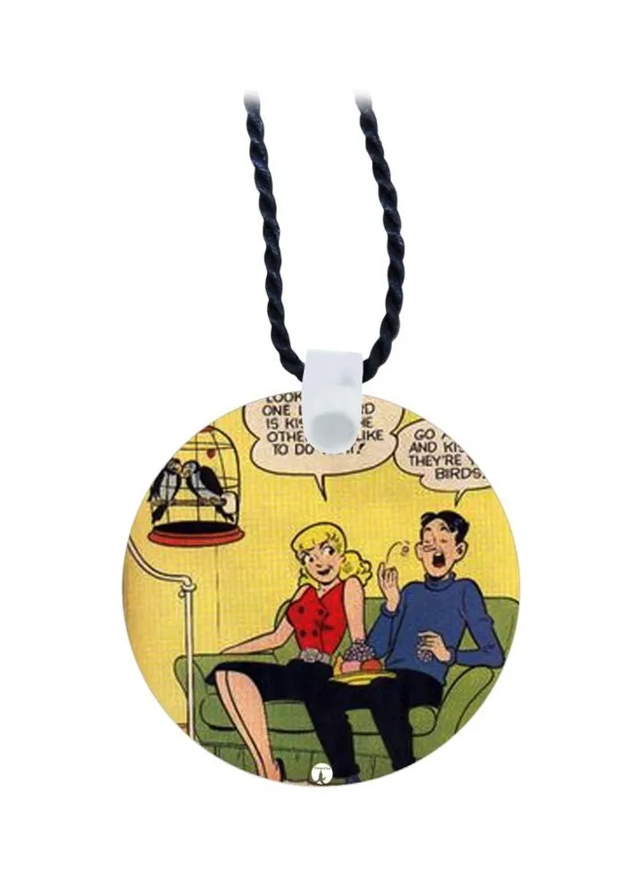 Cartoon Printed Pendant Necklace