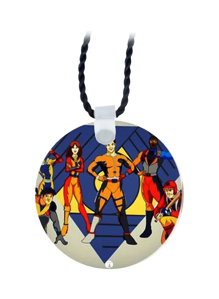 Cartoon Printed Pendant Necklace