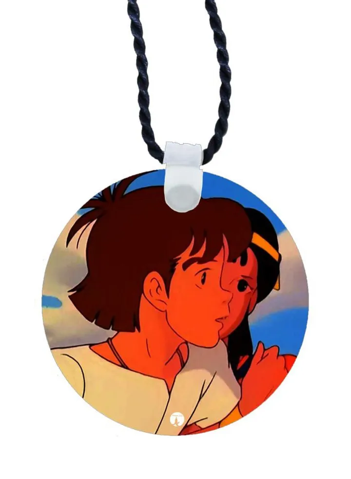 Cartoon Printed Pendant Necklace