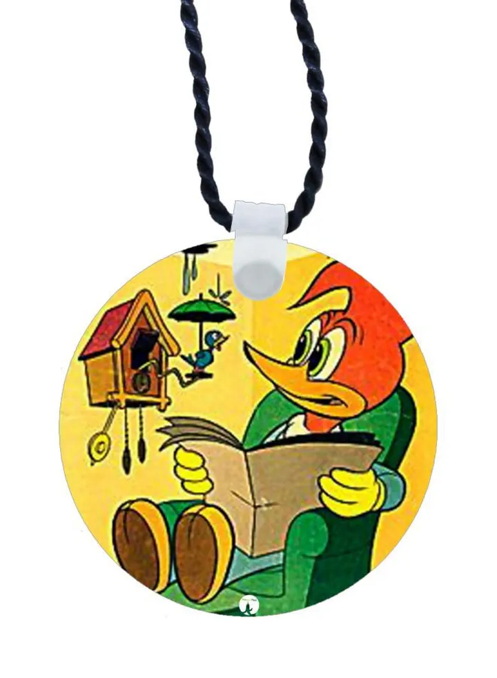 Cartoon Printed Pendant Necklace