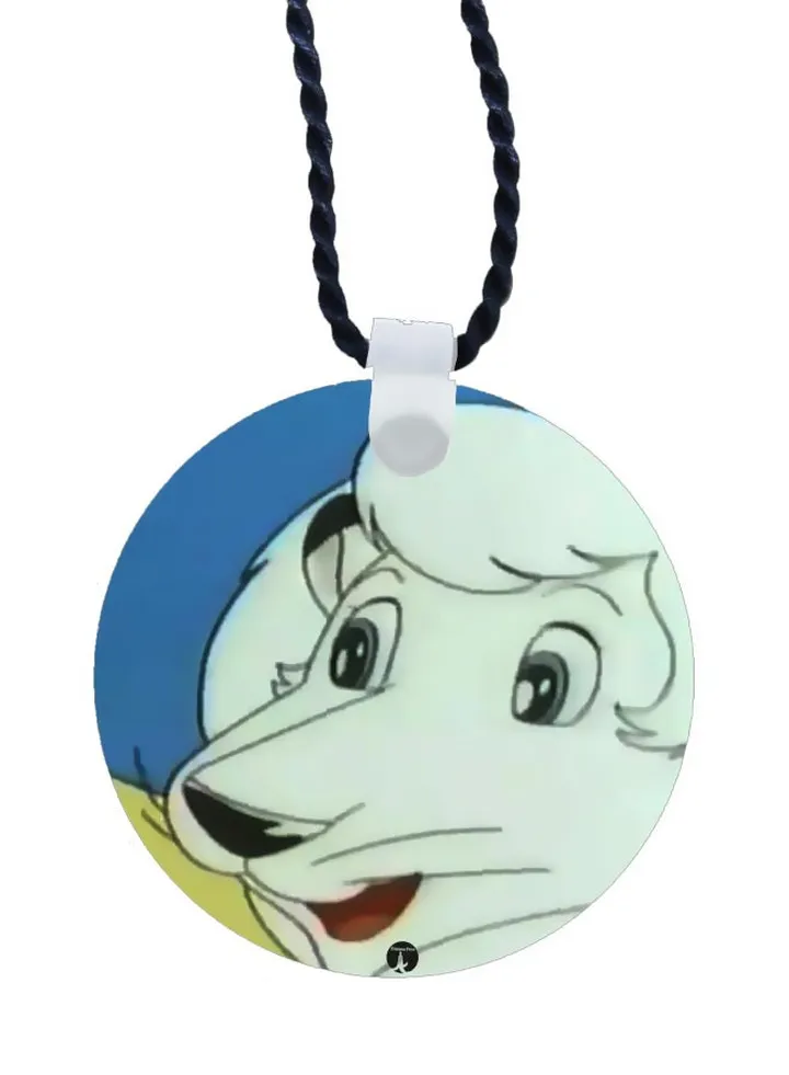 Cartoon Printed Pendant Necklace