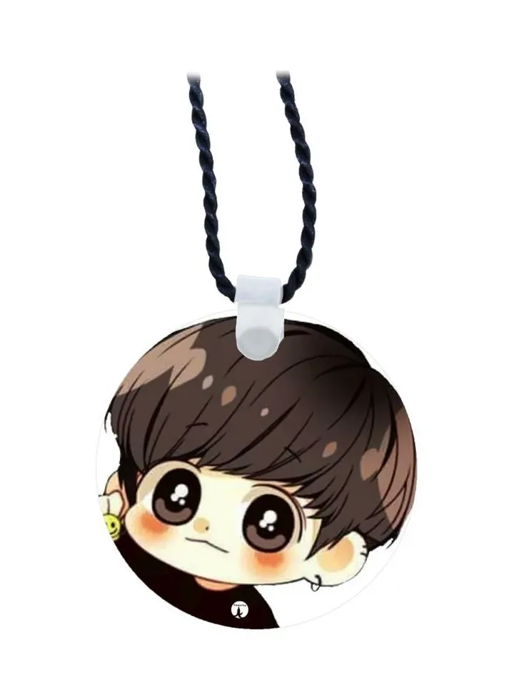 Cartoon Printed Pendant Necklace