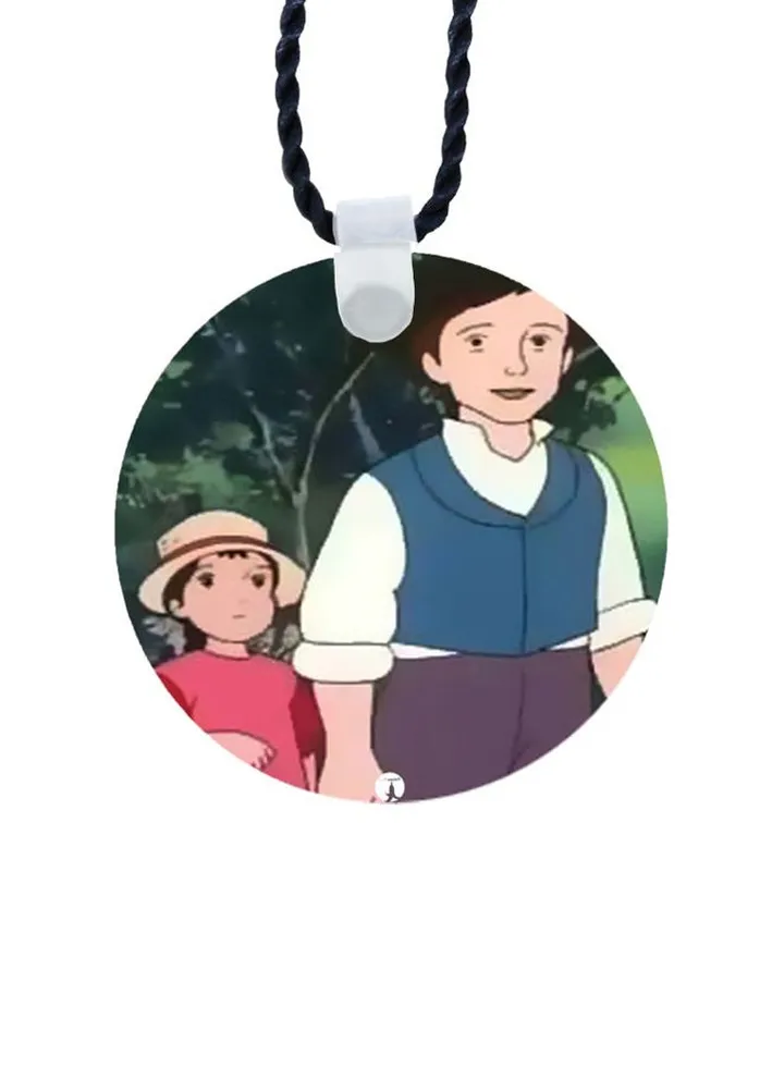 Cartoon Printed Pendant Necklace