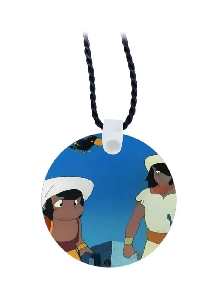 Cartoon Printed Pendant Necklace