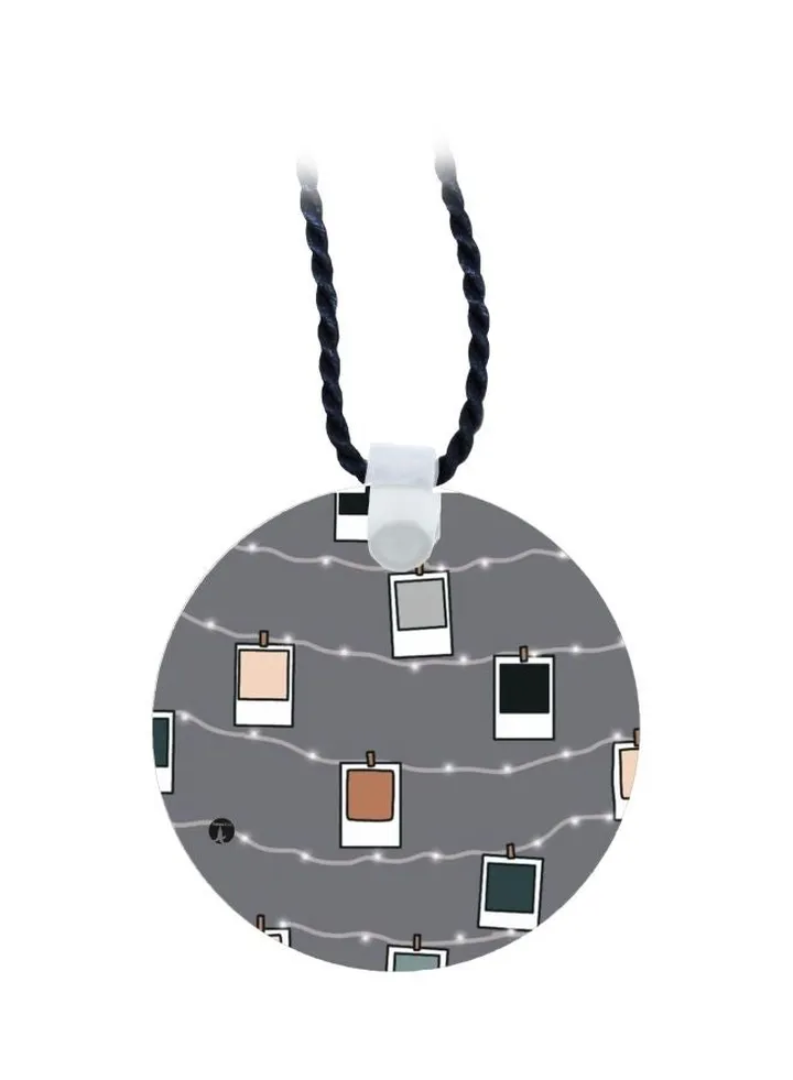 Printed Pendant Necklace
