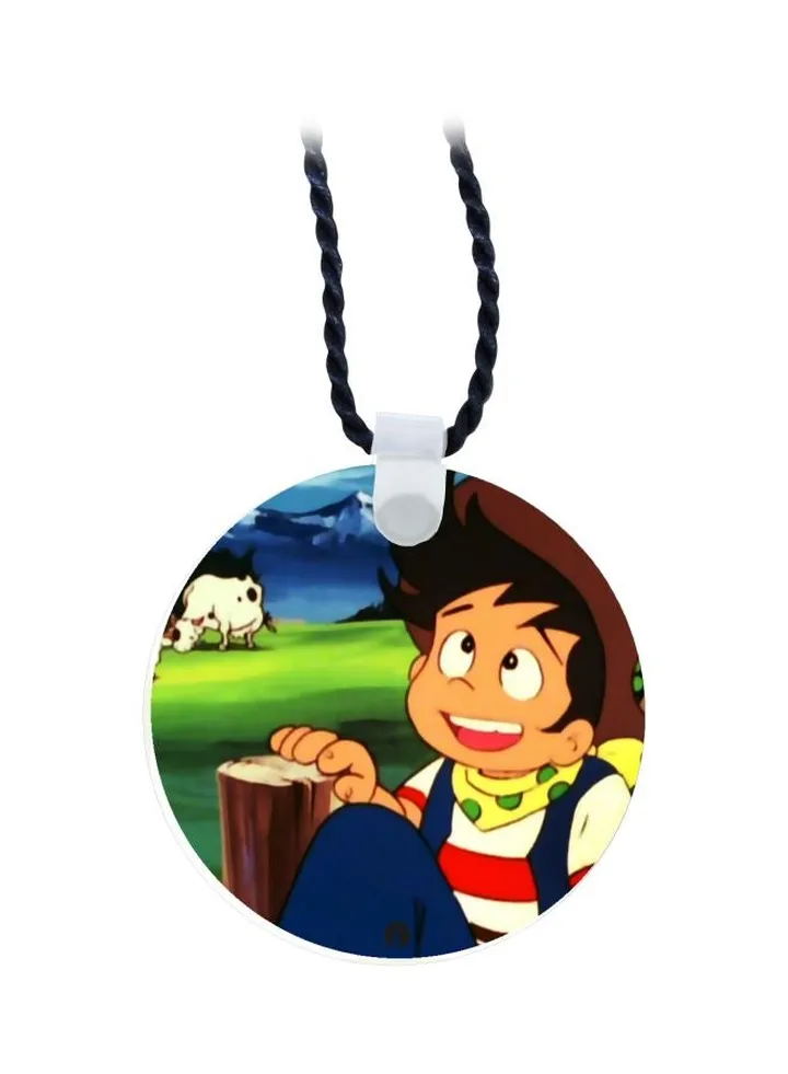 Cartoon Printed Pendant Necklace