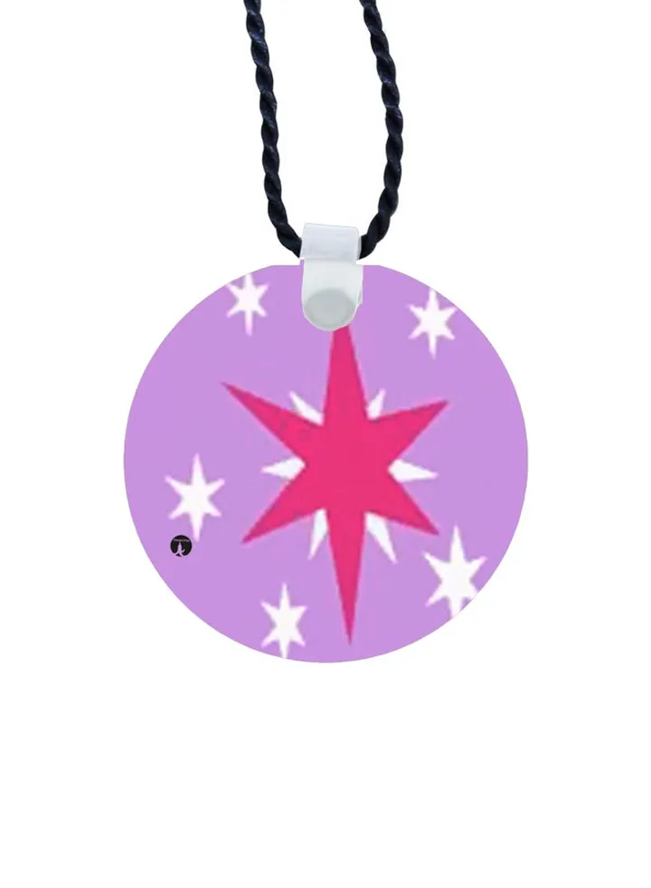 Star Printed Pendant Necklace