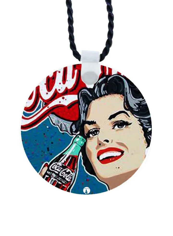Cartoon Printed Pendant Necklace