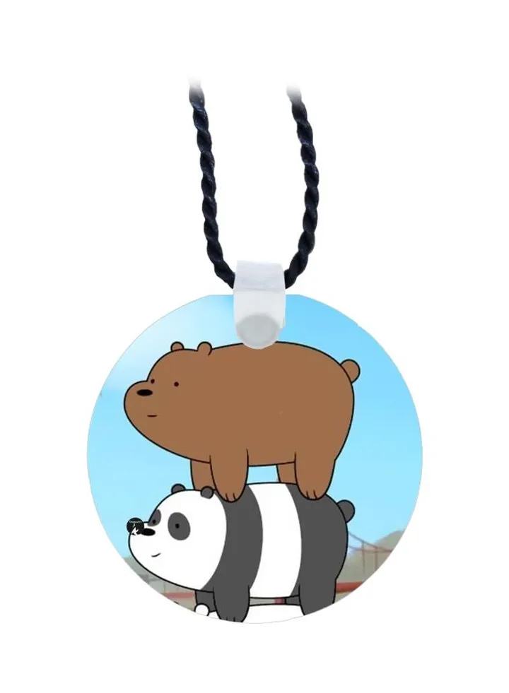 Bear Printed Pendant Necklace