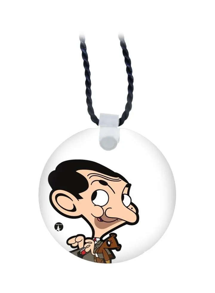 Mr Bean Cartoon Printed Pendant Necklace
