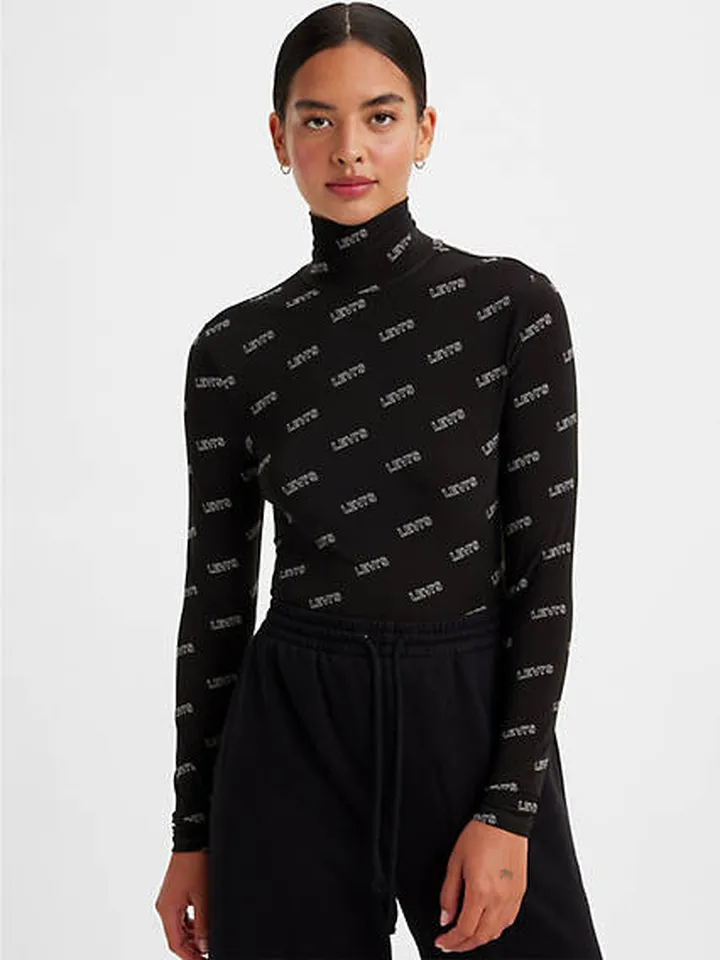 Levi's Graphic Second Skin Turtleneck - Women's - Black