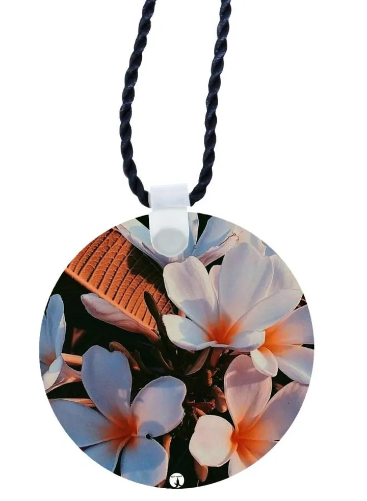 Floral Printed Pendent Necklace