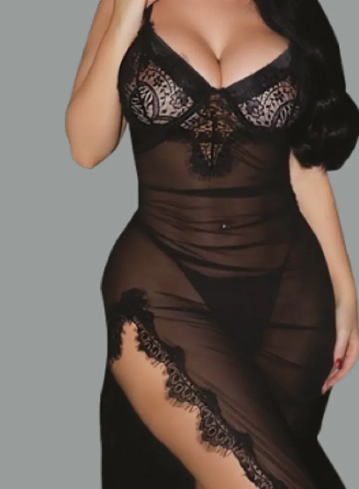 women's chiffon night dress