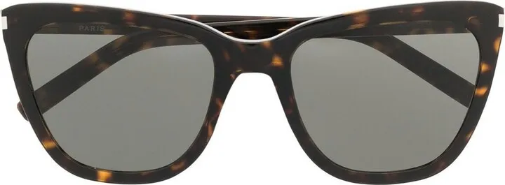 Tortoiseshell oversized sunglasses