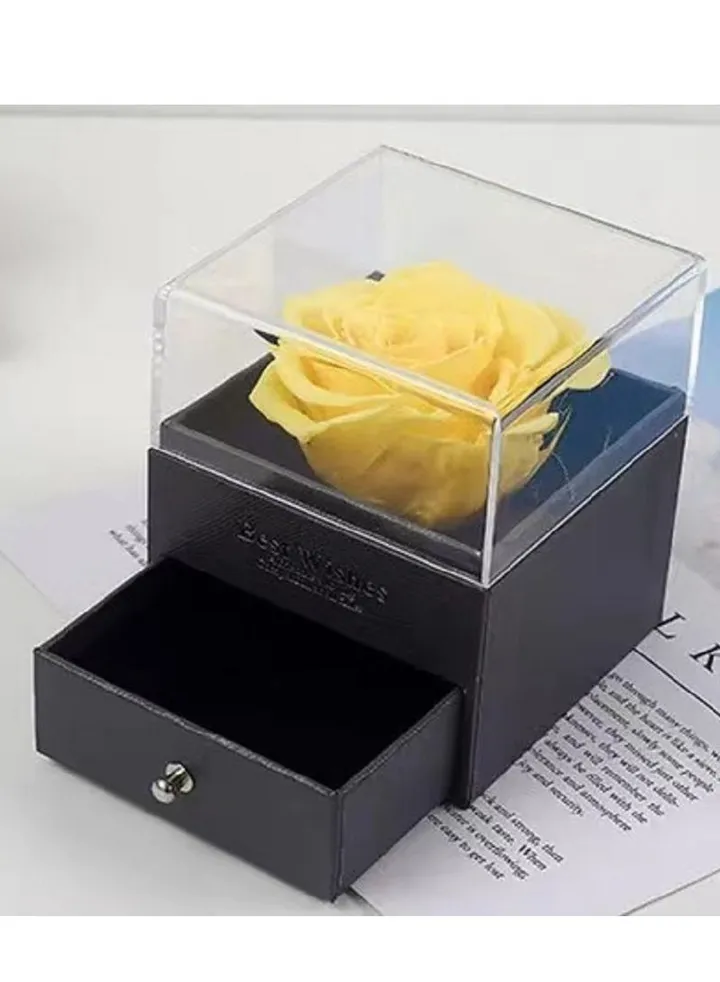 Flower Jewelry Box Yellow