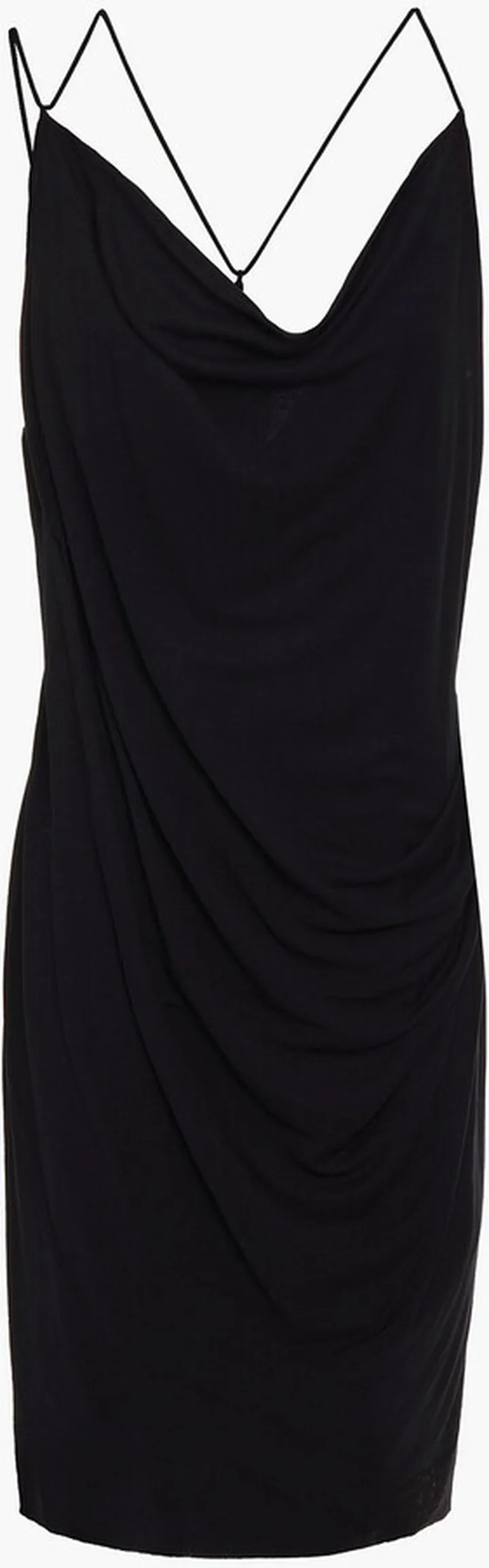 Draped jersey mini dress