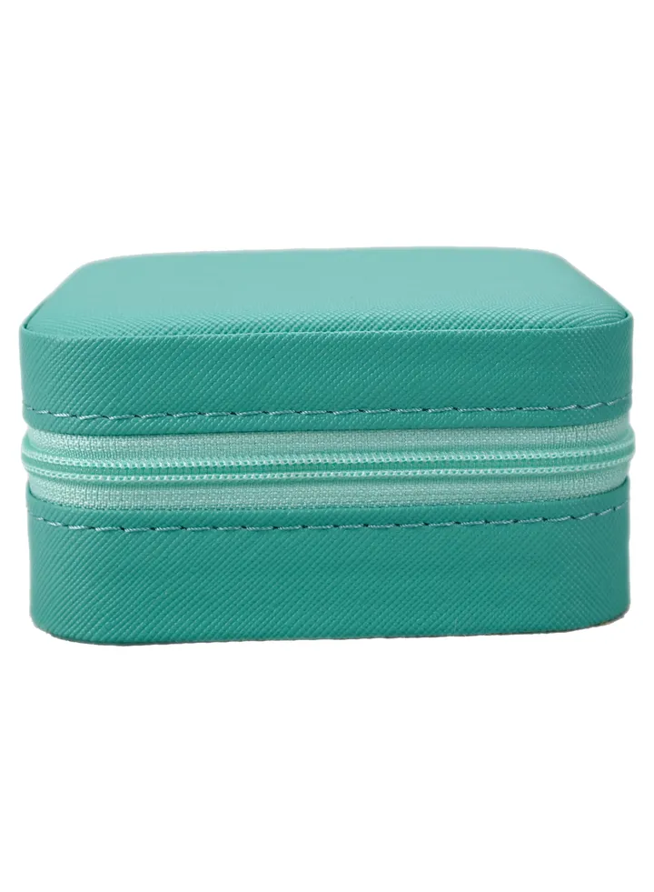 Double Layer Portable Jewellery Box For Necklace Earring Rings Jewellery Holder Case Small Jewellery Box For Women Travel Jewellery Box Mini Jewellery Box Leather Ring Organizer Case Storage
