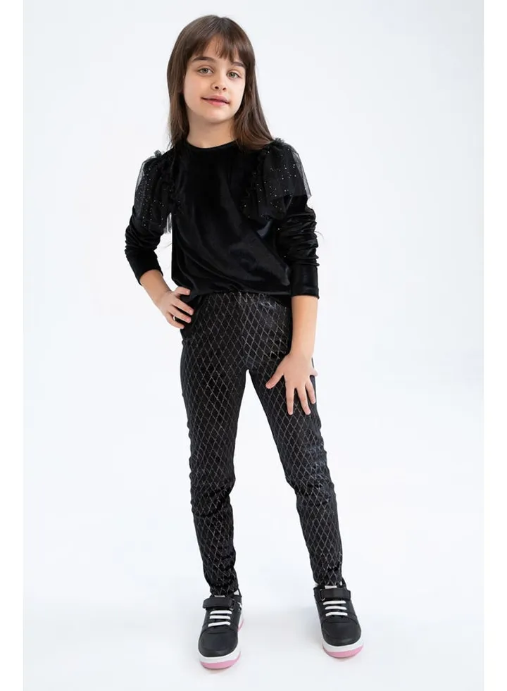 Girl Regular Fit Knitted Leggings